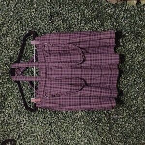 Hot topic plaid skirt